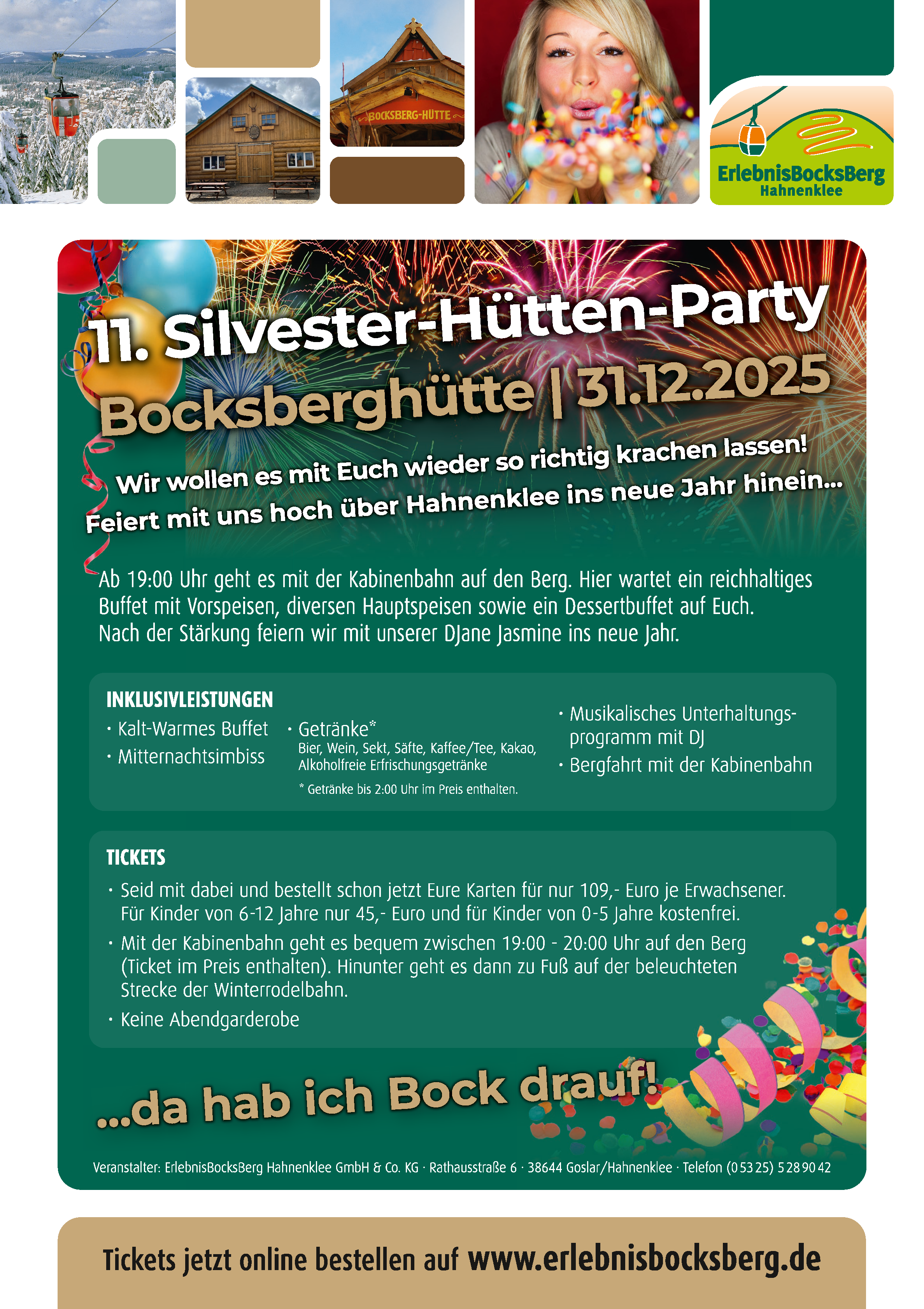 11. Silvesterhüttenparty auf dem Bocksberg
