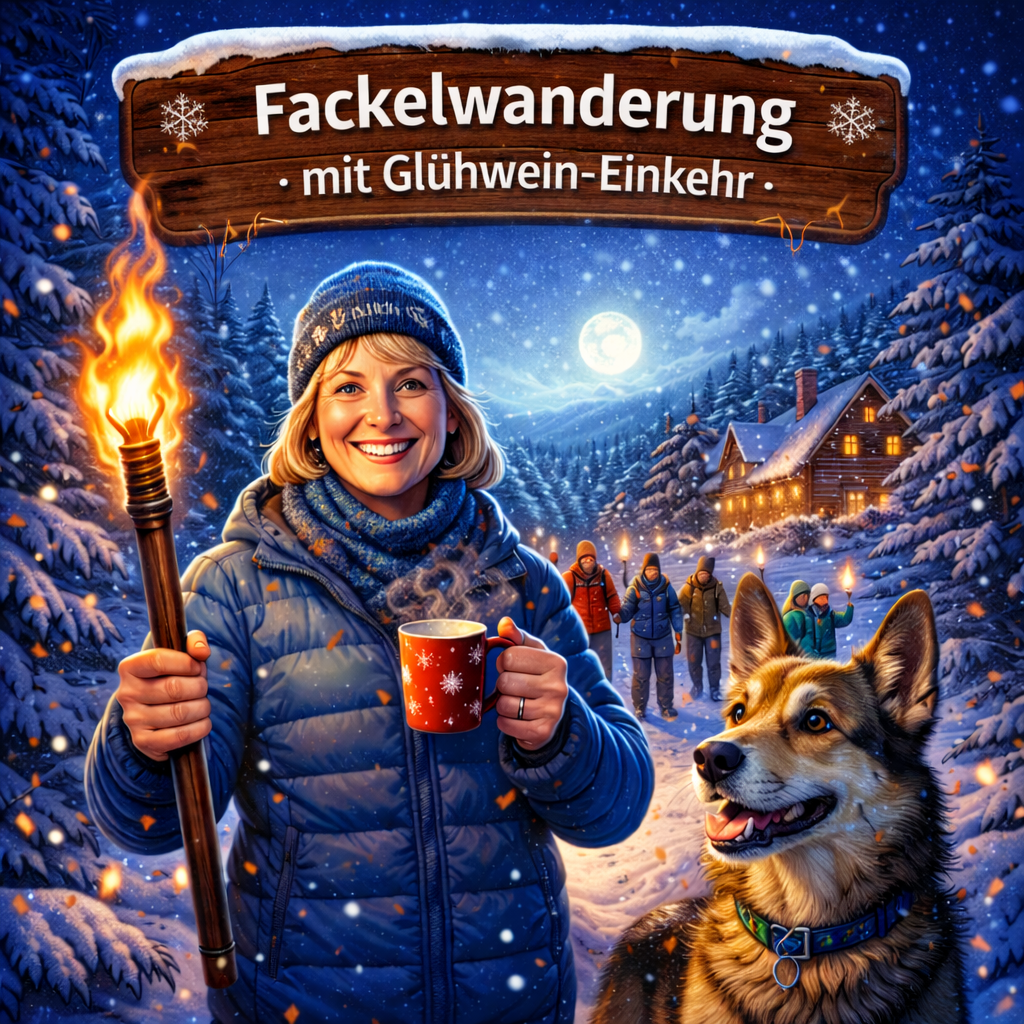 Fackelwanderung mit Glühwein-Einkehr