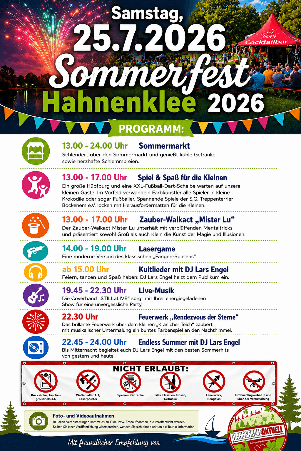 Sommerfest in Hahnenklee am 25.7.2026